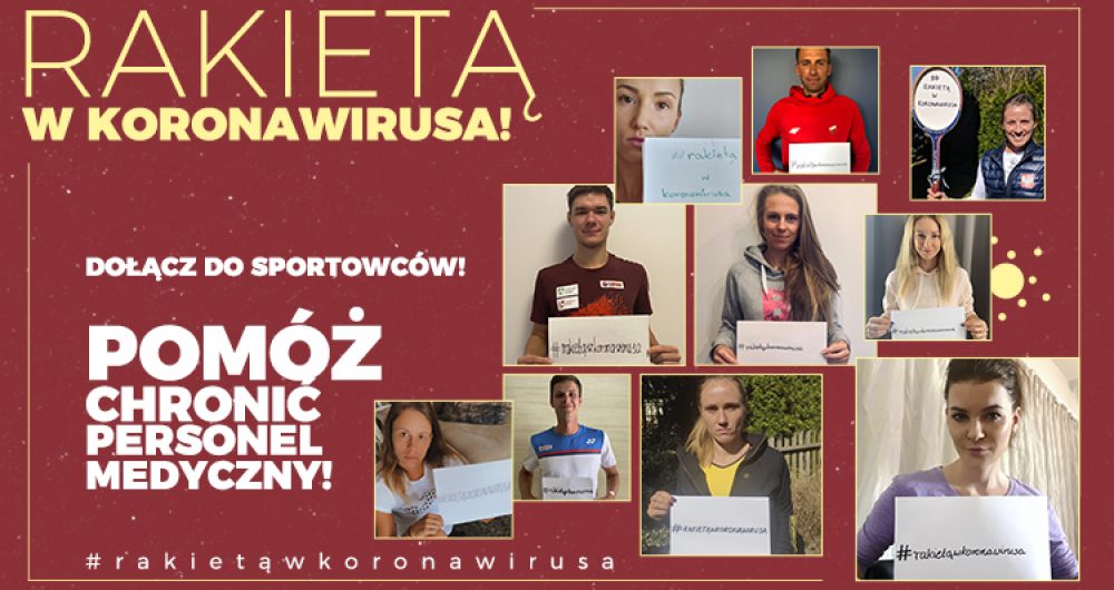 Rakietą w koronawirusa! Polscy tenisiści pomagają w walce z epidemią!